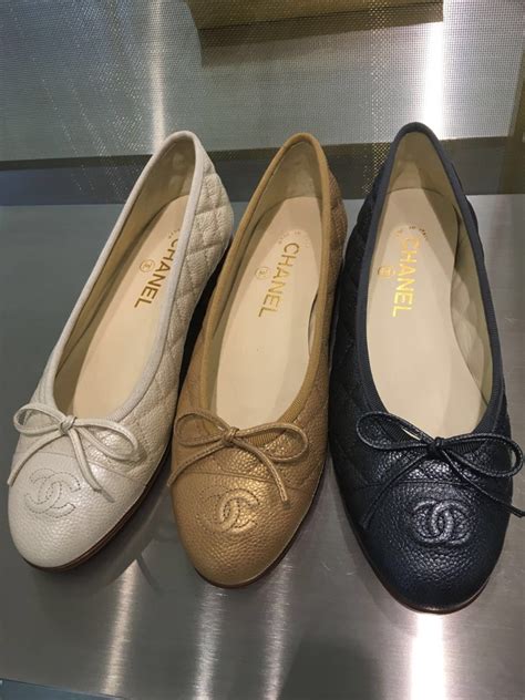 chanel flats at saks